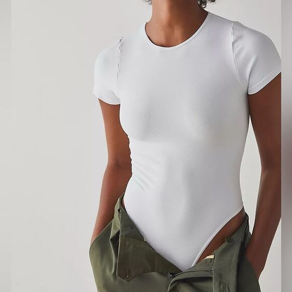 Free People Clean Lines Tee Bodysuit M/L - Picture 6 of 7
